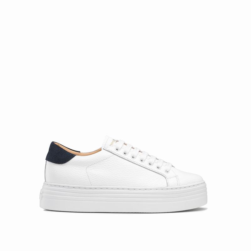 Russell & Bromley Saturn Flatform Sneakers Women's White [WJQ942TK]